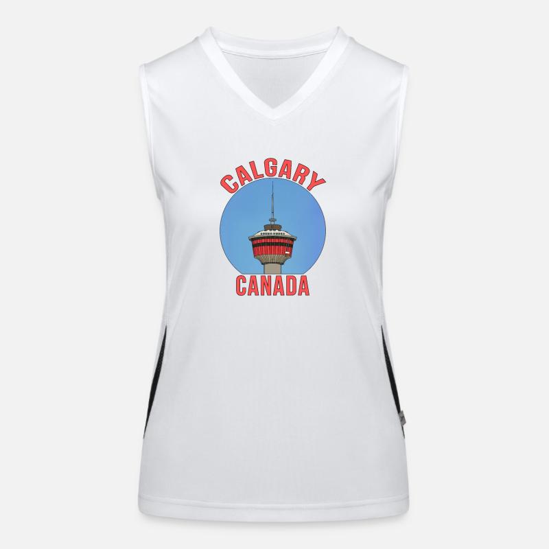 Calgary Alberta Canada Women's Functional Contrast Tank Top