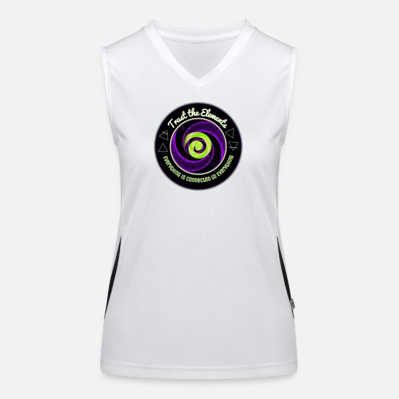 Elemente Spiral-Einheit Funktionelles Kontrast-Tank Top für Frauen