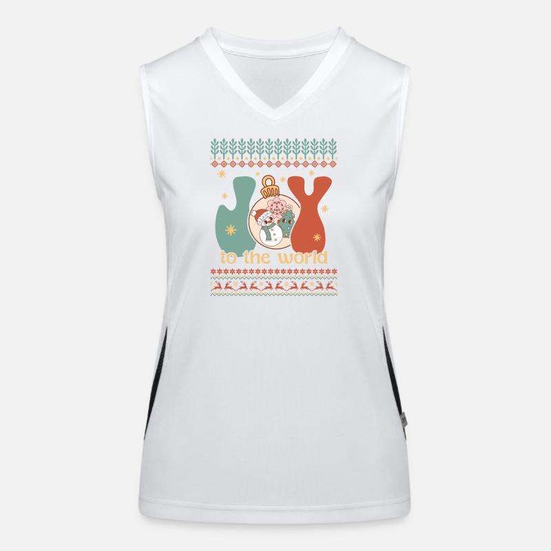 Pull de Noël moche Débardeur respirant contrasté Femme