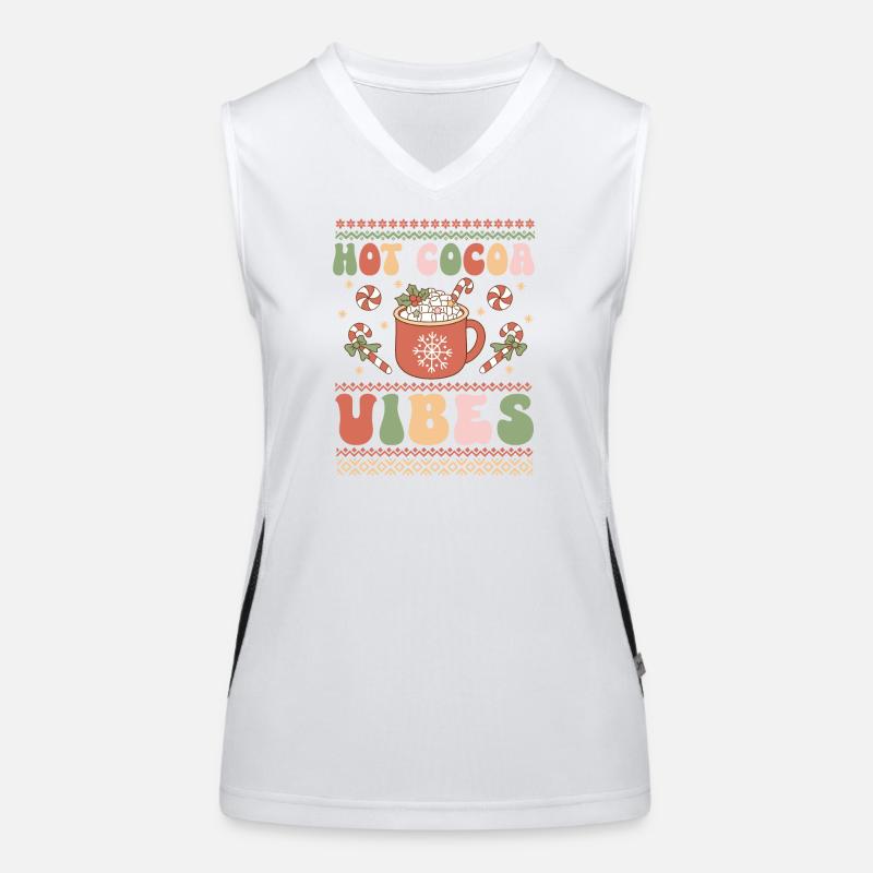 Pull de Noël moche Débardeur respirant contrasté Femme