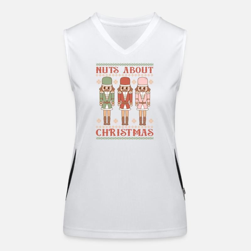 Hässlicher Weihnachtspullover Funktionelles Kontrast-Tank Top für Frauen