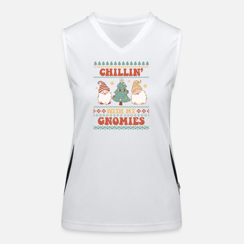 Hässlicher Weihnachtspullover Funktionelles Kontrast-Tank Top für Frauen