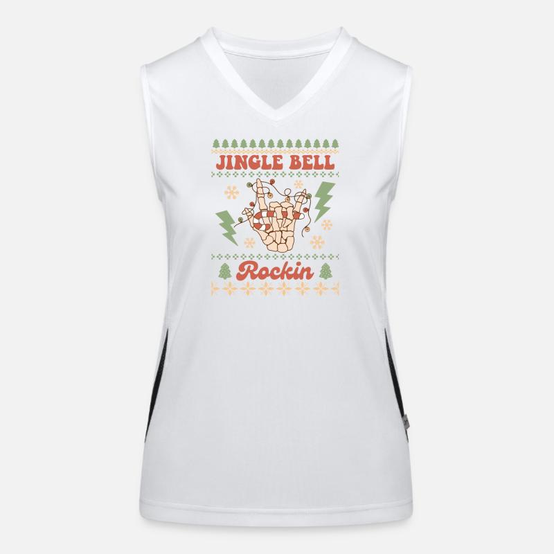 Hässlicher Weihnachtspullover Funktionelles Kontrast-Tank Top für Frauen
