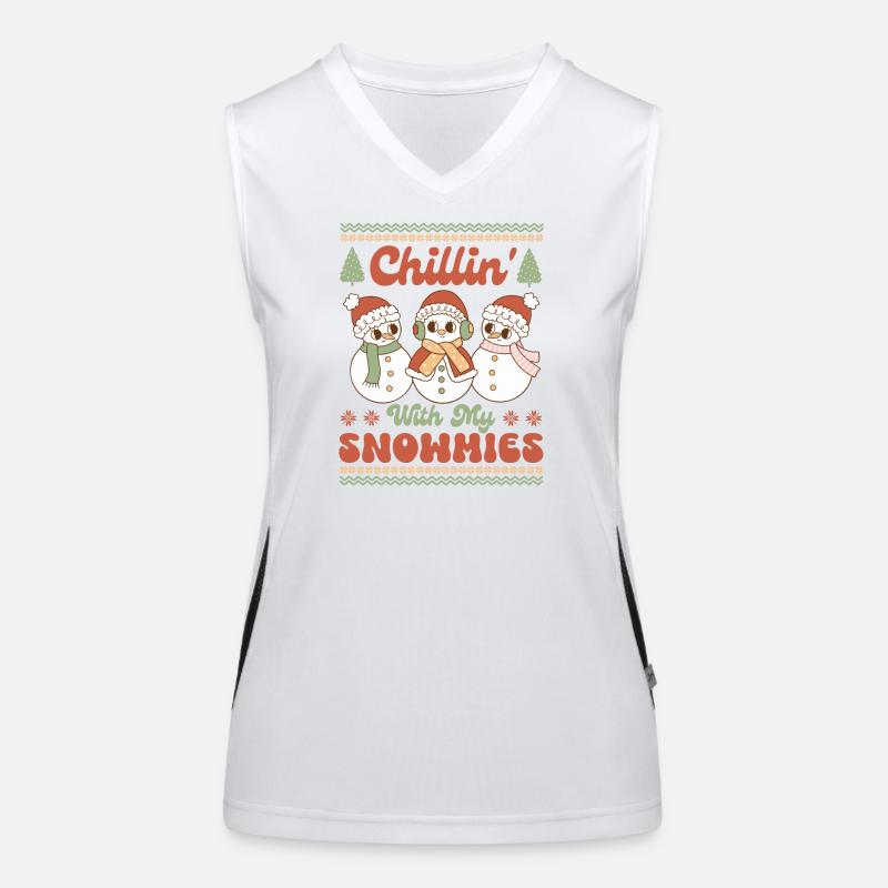 Pull de Noël moche Débardeur respirant contrasté Femme