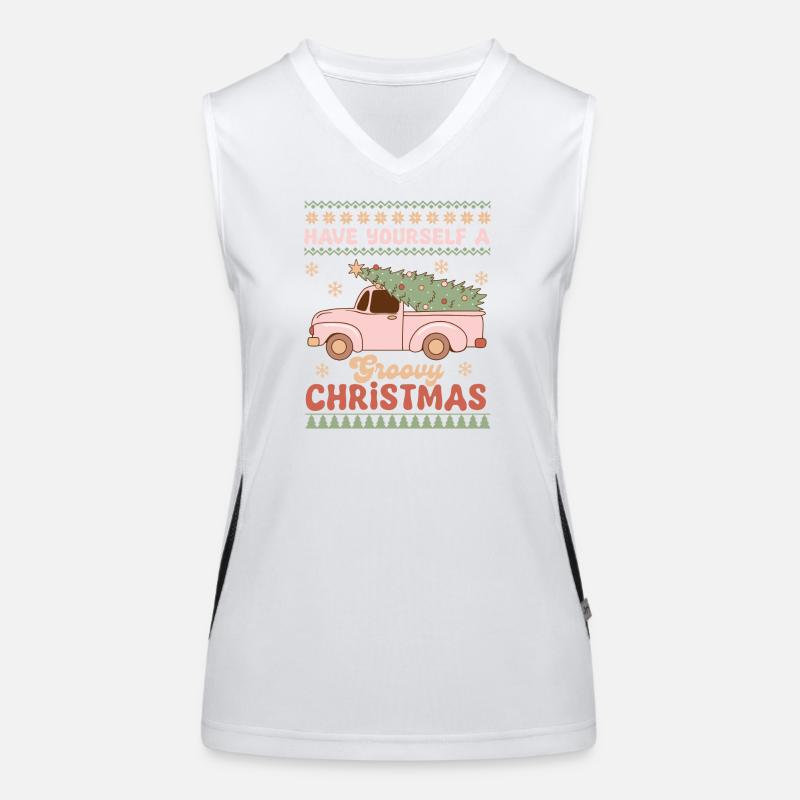 Pull de Noël moche Débardeur respirant contrasté Femme