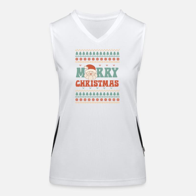 Pull de Noël moche Débardeur respirant contrasté Femme