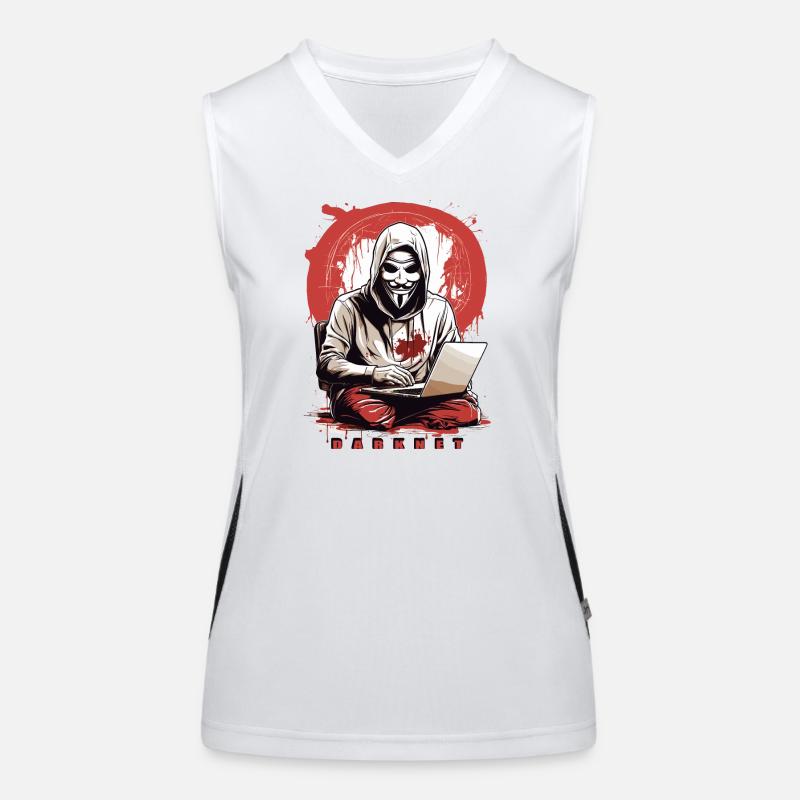 Anonymous Hacker Women's Functional Contrast Tank Top