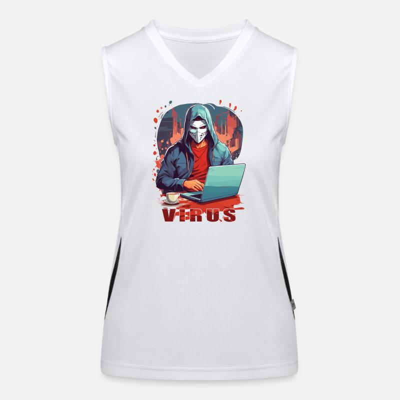 Anonymous Hacker Women's Functional Contrast Tank Top