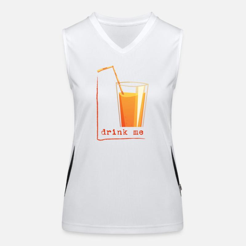 drink me in a frame Funktionelles Kontrast-Tank Top für Frauen