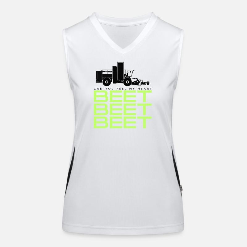 Récolteuse de betteraves Tshirt Débardeur respirant contrasté Femme