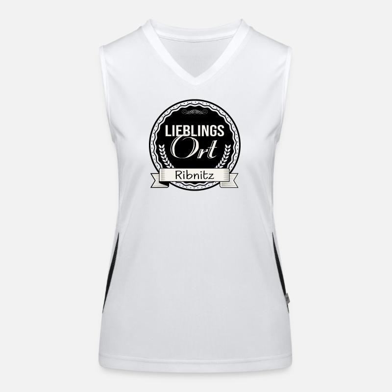 Lieblingsort Ribnitz Funktionelles Kontrast-Tank Top für Frauen