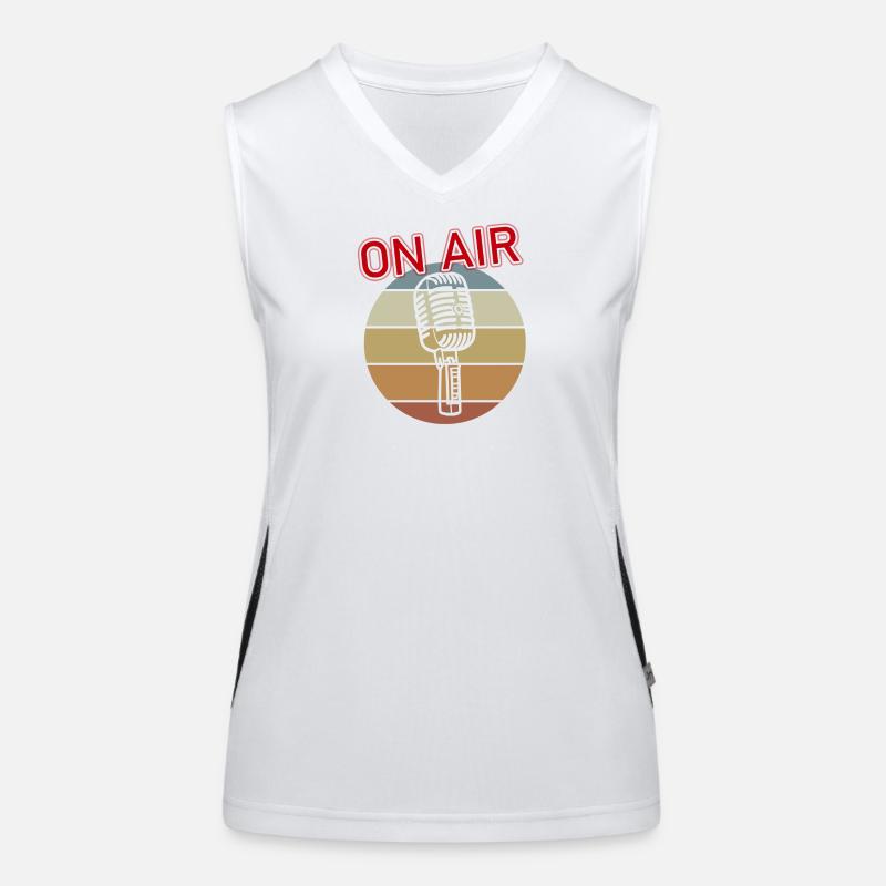 Micro à l’antenne Débardeur respirant contrasté Femme