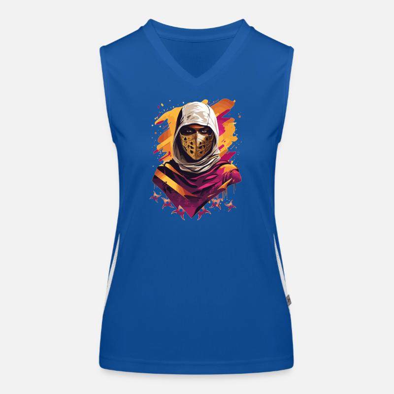 Guerrier samouraï ninja Débardeur respirant contrasté Femme