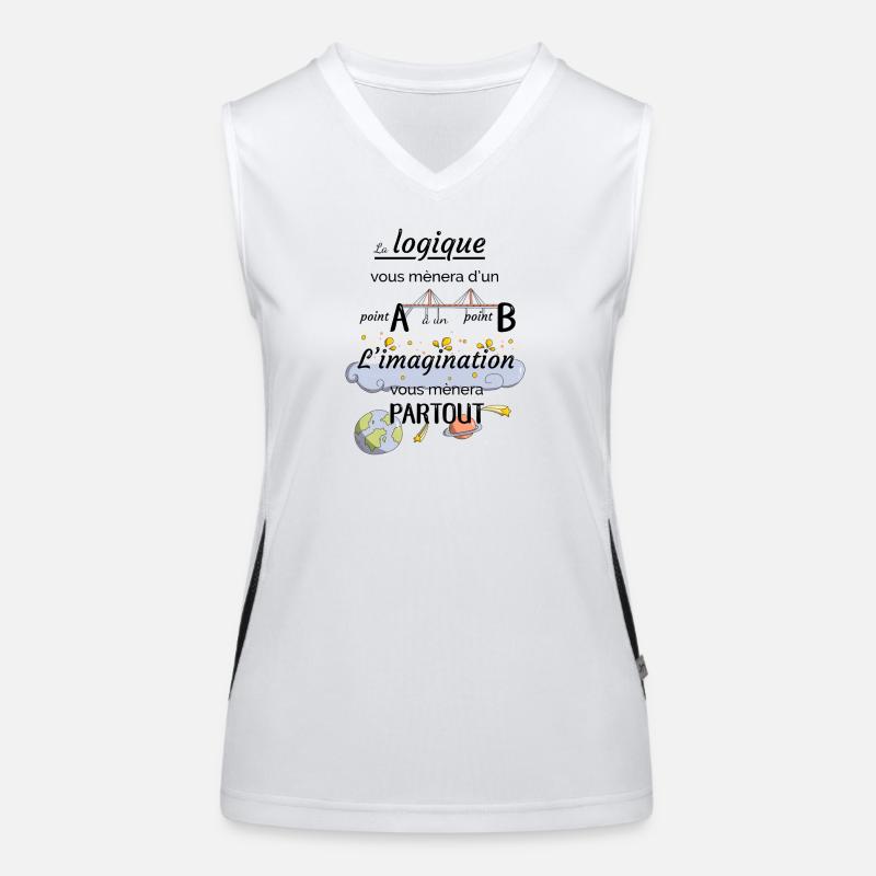 Citation imagination Débardeur respirant contrasté Femme