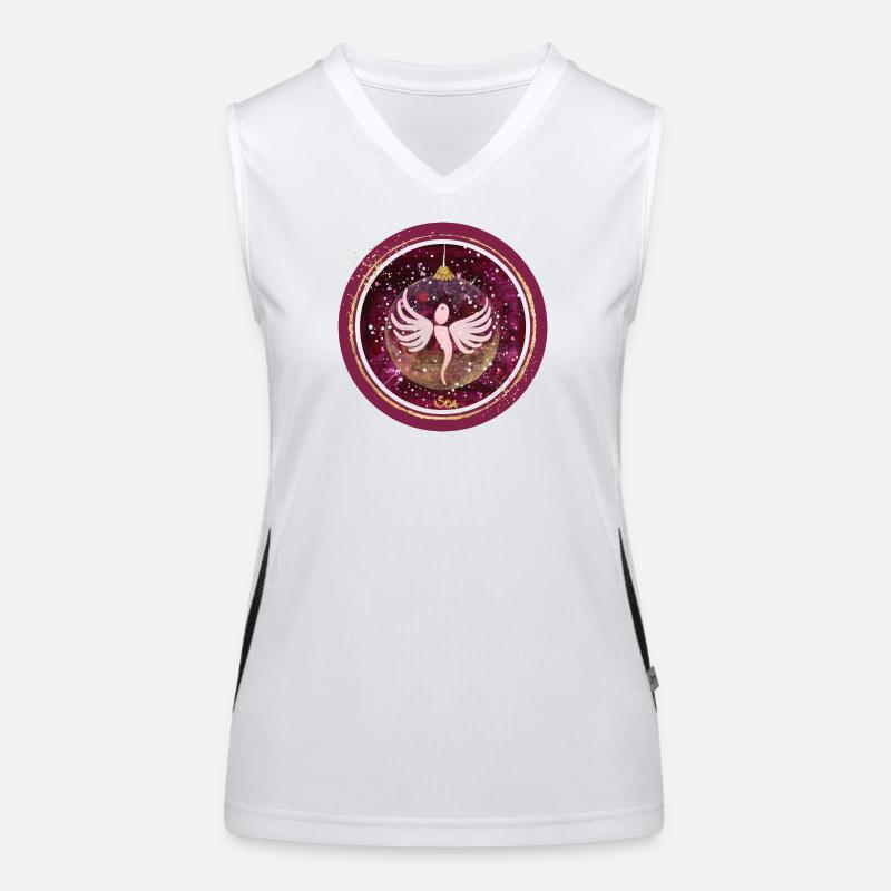 Weihnachtskugel Engel - Sonja Ariel von Staden Funktionelles Kontrast-Tank Top für Frauen
