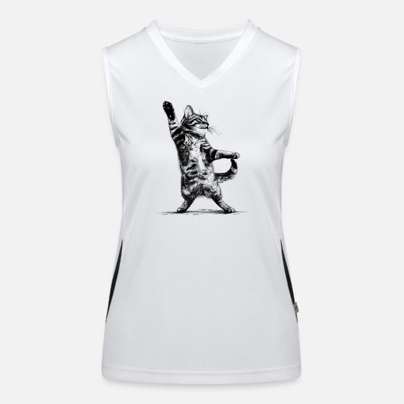 chat disco Débardeur respirant contrasté Femme