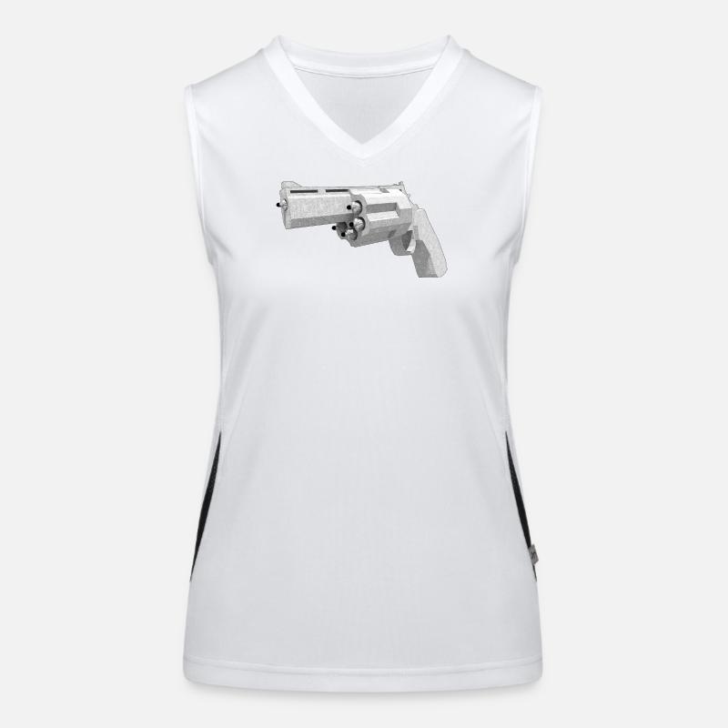Humanisierte Pistole Funktionelles Kontrast-Tank Top für Frauen