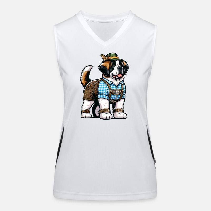 Saint-Bernard Dog Bavaria Débardeur respirant contrasté Femme