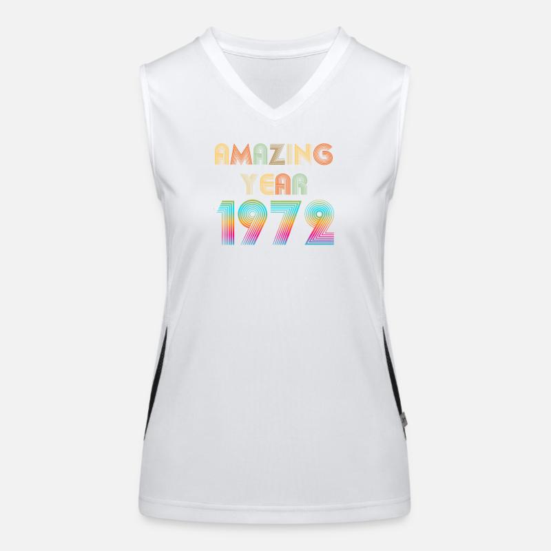 Erstaunliches JAHR 1972 Funktionelles Kontrast-Tank Top für Frauen