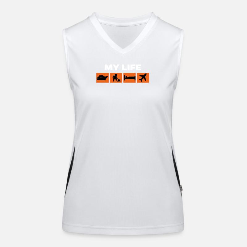 Arbeit Statement Job Arbeiter Karriere Workaholic Funktionelles Kontrast-Tank Top für Frauen