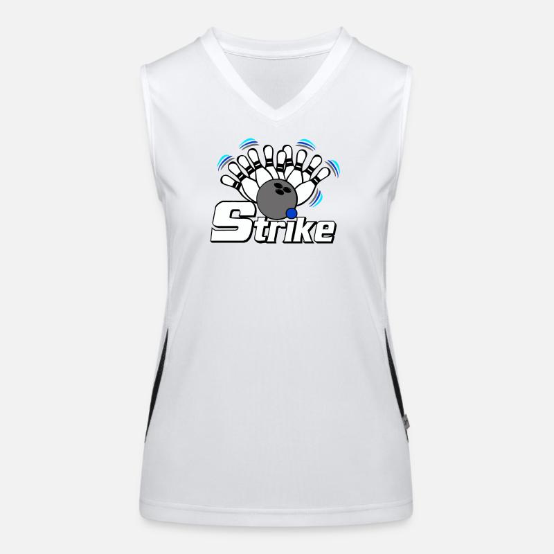 Strike Bowling Débardeur respirant contrasté Femme