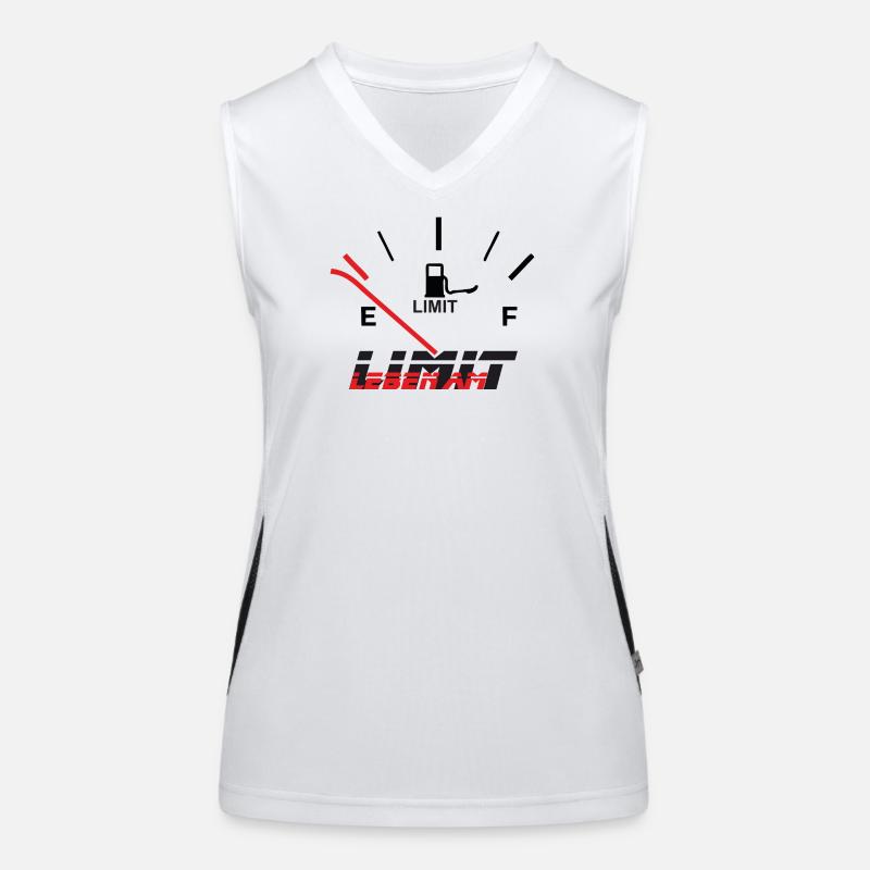Leben am Limit Funktionelles Kontrast-Tank Top für Frauen