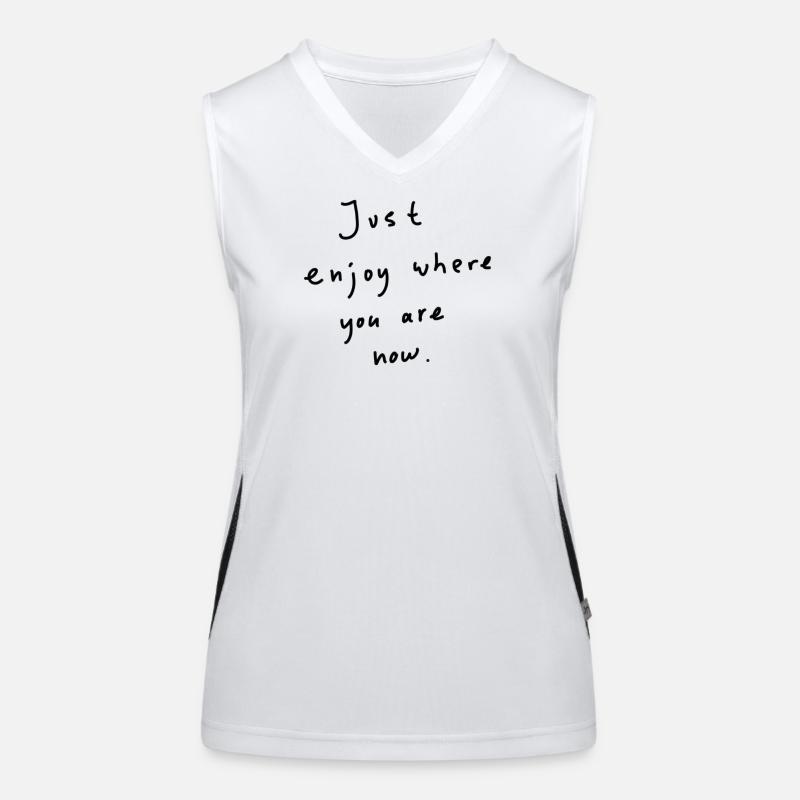 Tout simplement profiter Débardeur respirant contrasté Femme