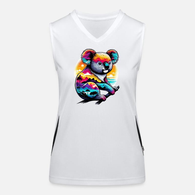 Koala Funktionelles Kontrast-Tank Top für Frauen