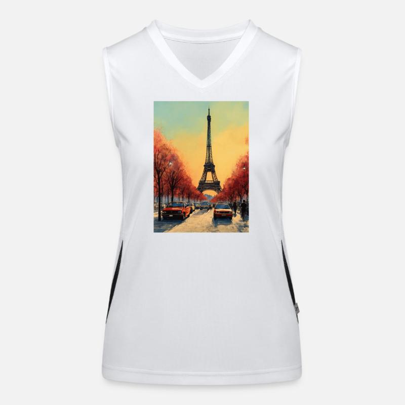 Paris Tour Eiffel Débardeur respirant contrasté Femme