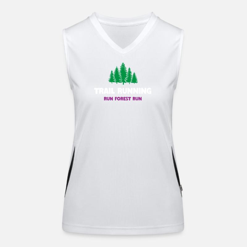 Trailrunning - Run Forest Run Funktionelles Kontrast-Tank Top für Frauen