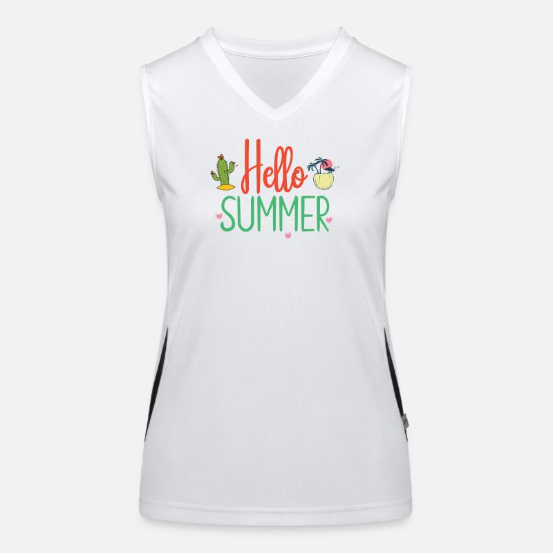 Hello Summer Women's Functional Contrast Tank Top