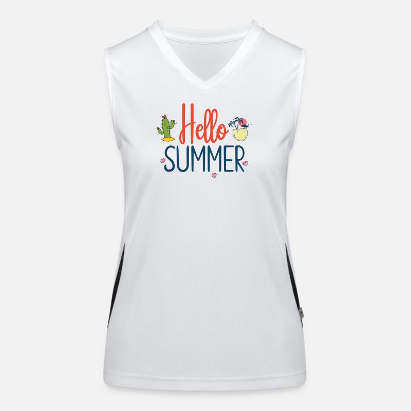 Hello Summer Women's Functional Contrast Tank Top