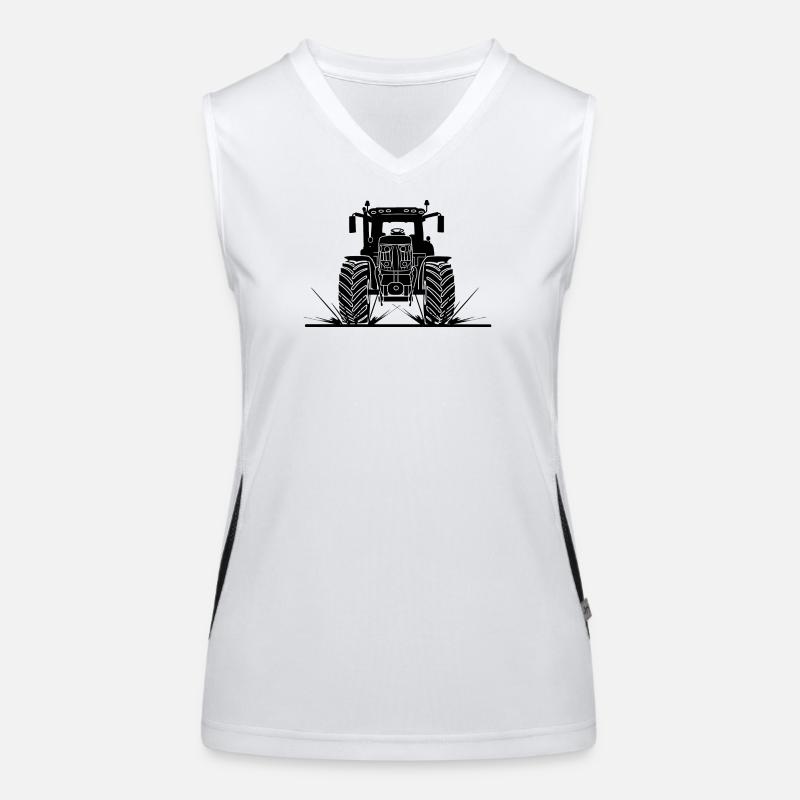 Tractor through mud Women's Functional Contrast Tank Top