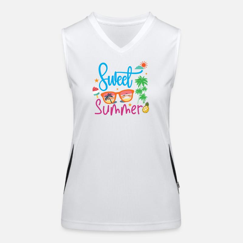 Süßer Sommer Funktionelles Kontrast-Tank Top für Frauen