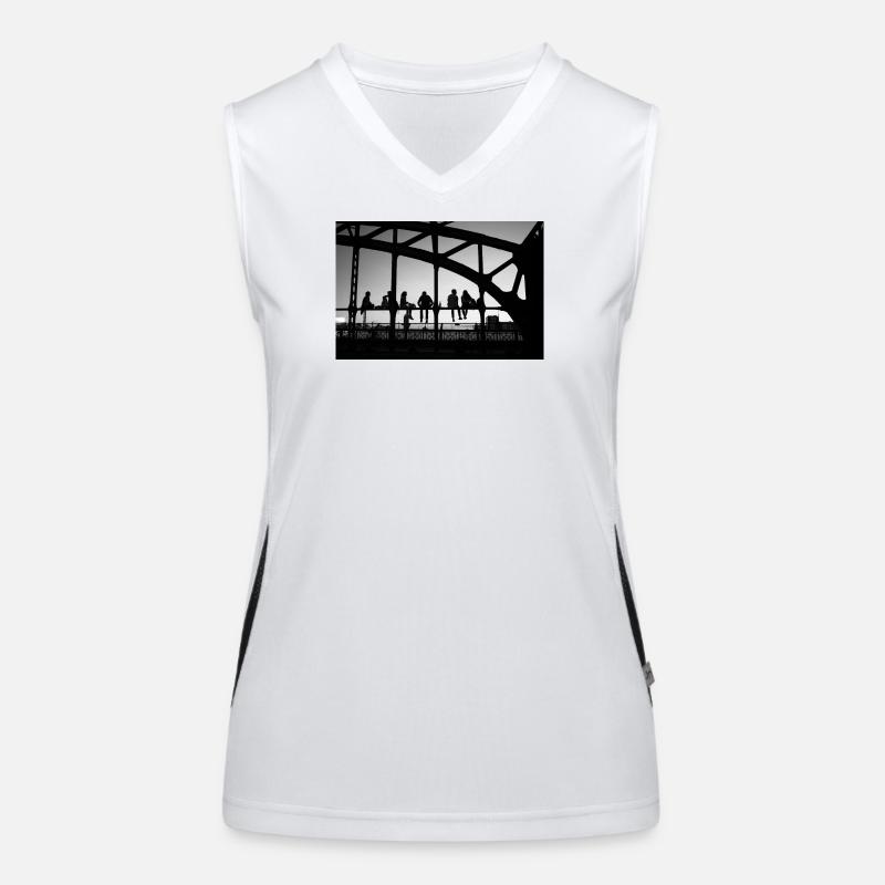 Abendstimmung Funktionelles Kontrast-Tank Top für Frauen