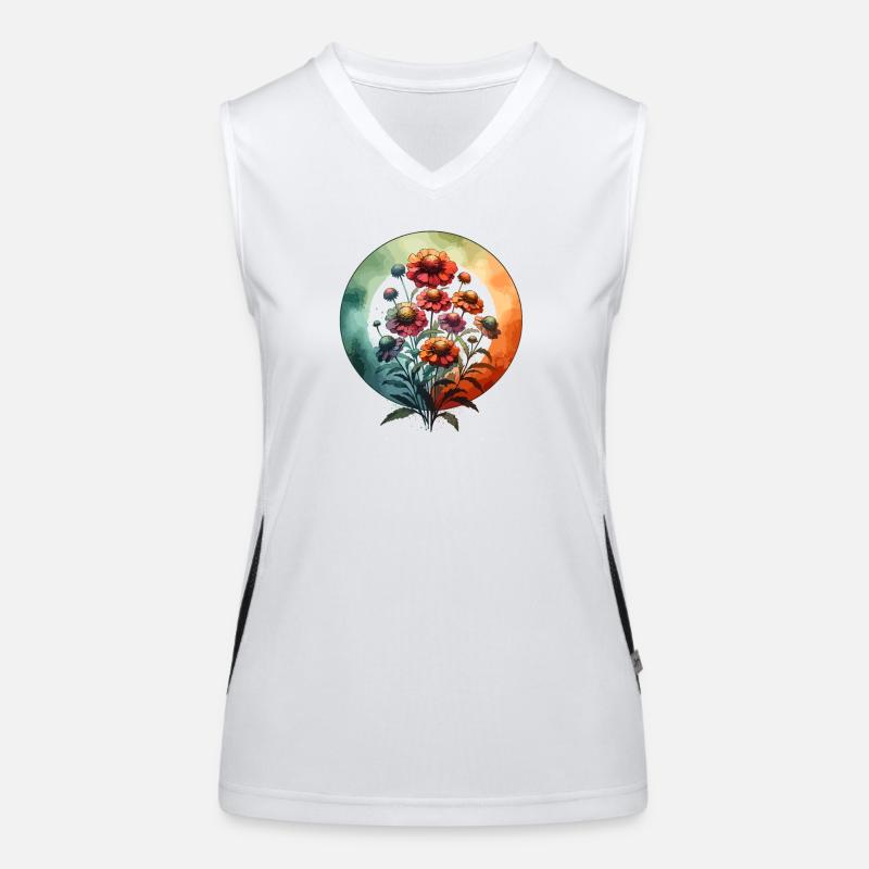 Helenium Drawn Women's Functional Contrast Tank Top