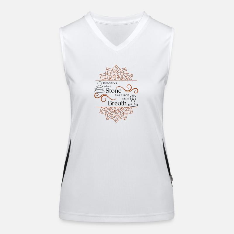 Séparateur de Tourbillon de Mandala Complexe Débardeur respirant contrasté Femme