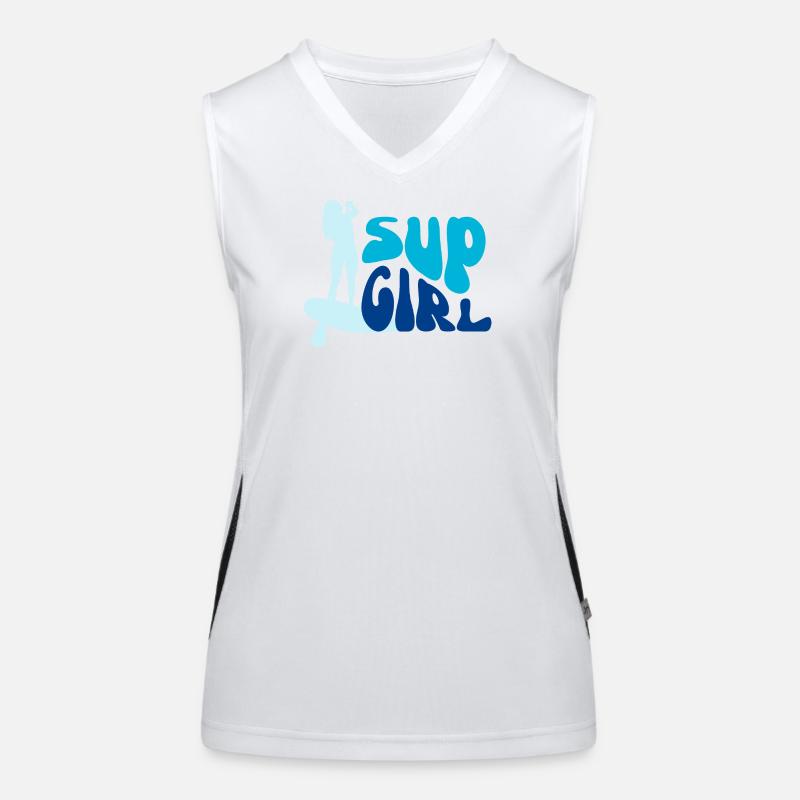 SUP MÄDCHEN Funktionelles Kontrast-Tank Top für Frauen
