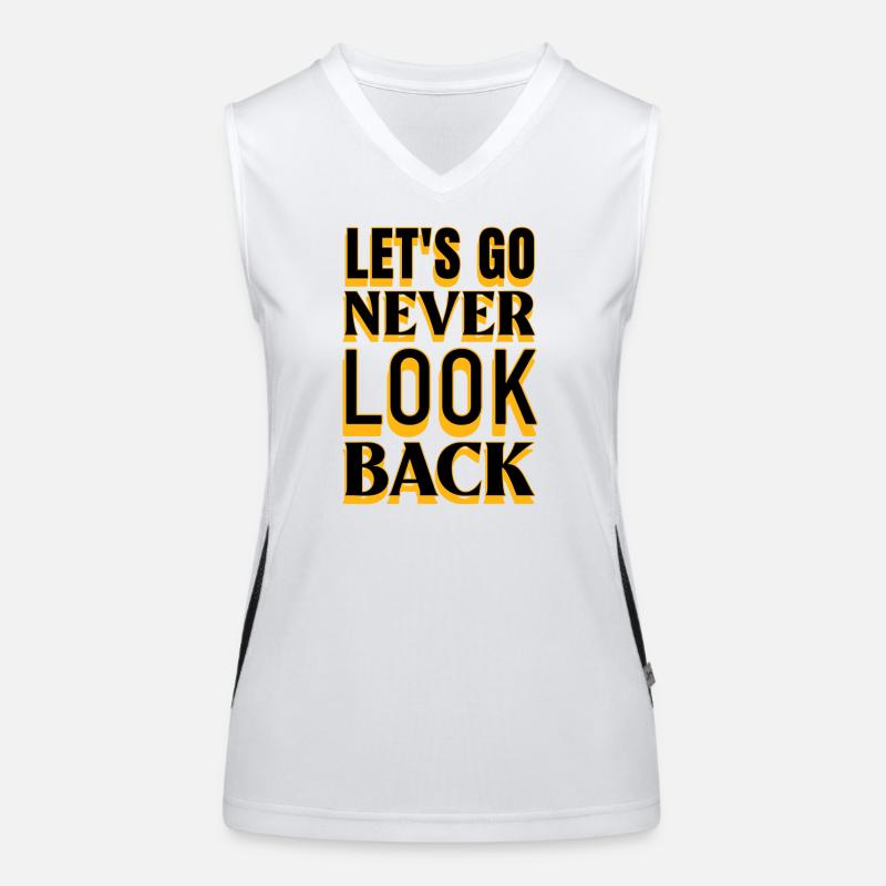 Motivation Let's Go Never Look Back Débardeur respirant contrasté Femme