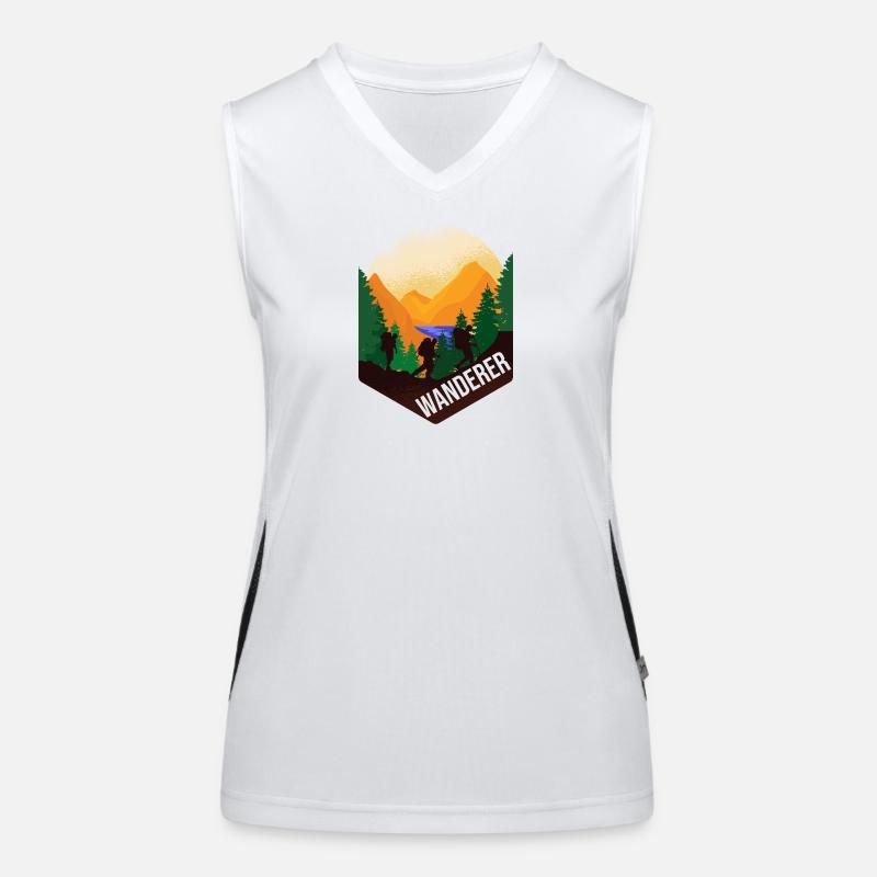 Wanderer Funktionelles Kontrast-Tank Top für Frauen