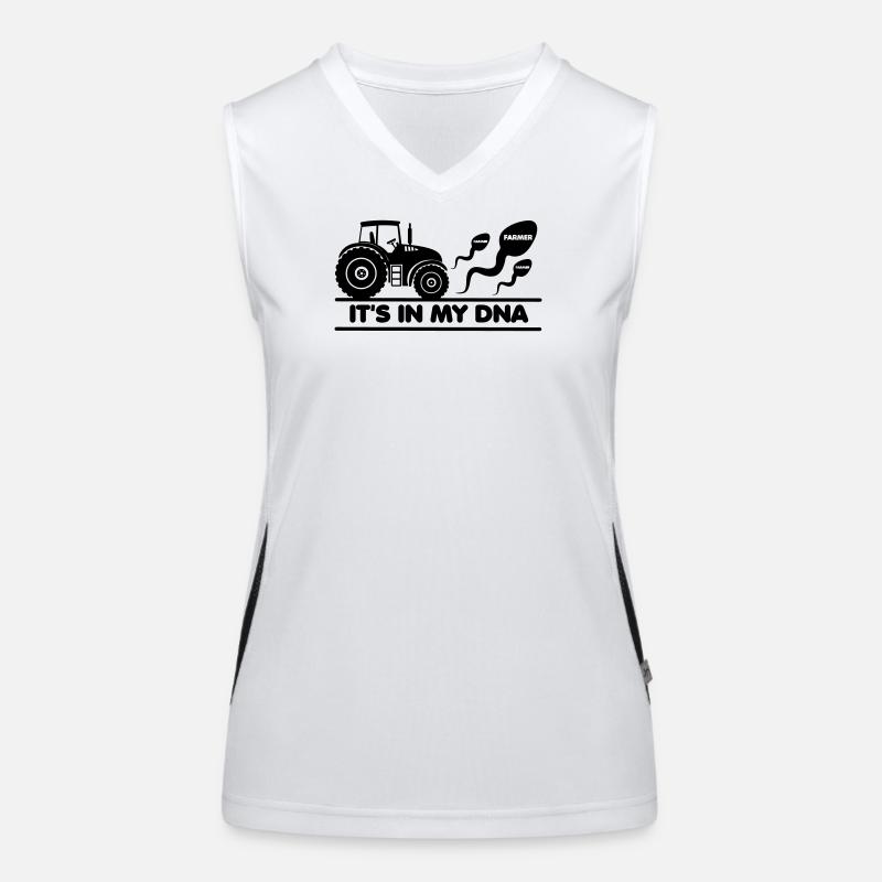 Farmer, it's in my DNA Women's Functional Contrast Tank Top