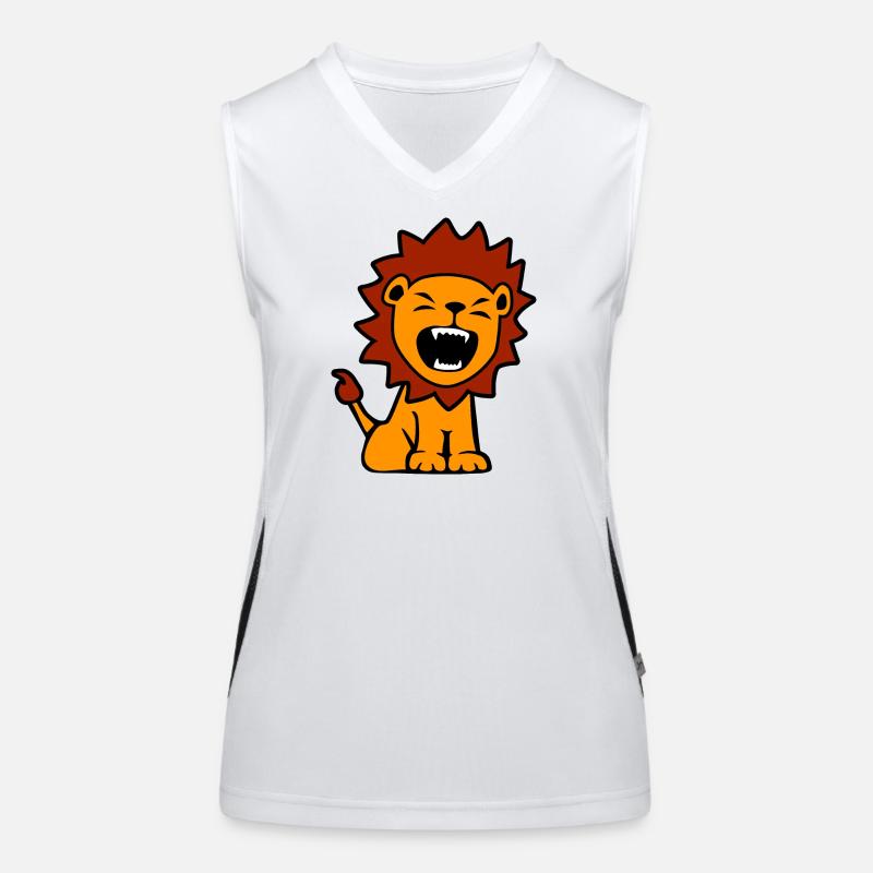 Kleiner Löwe ROAAR Funktionelles Kontrast-Tank Top für Frauen