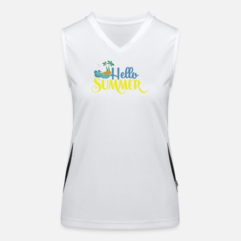 Hallo Summmer Funktionelles Kontrast-Tank Top für Frauen