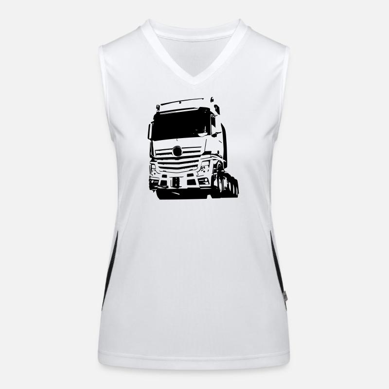 Silhouette de camion allemand Débardeur respirant contrasté Femme