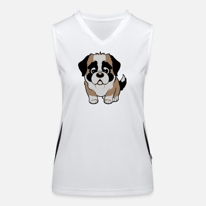 Chien Saint-Bernard Débardeur respirant contrasté Femme