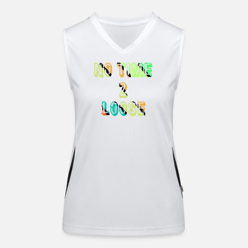 Pas de temps à perdre Débardeur respirant contrasté Femme