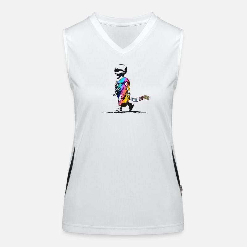Be Cool Be Different Funktionelles Kontrast-Tank Top für Frauen