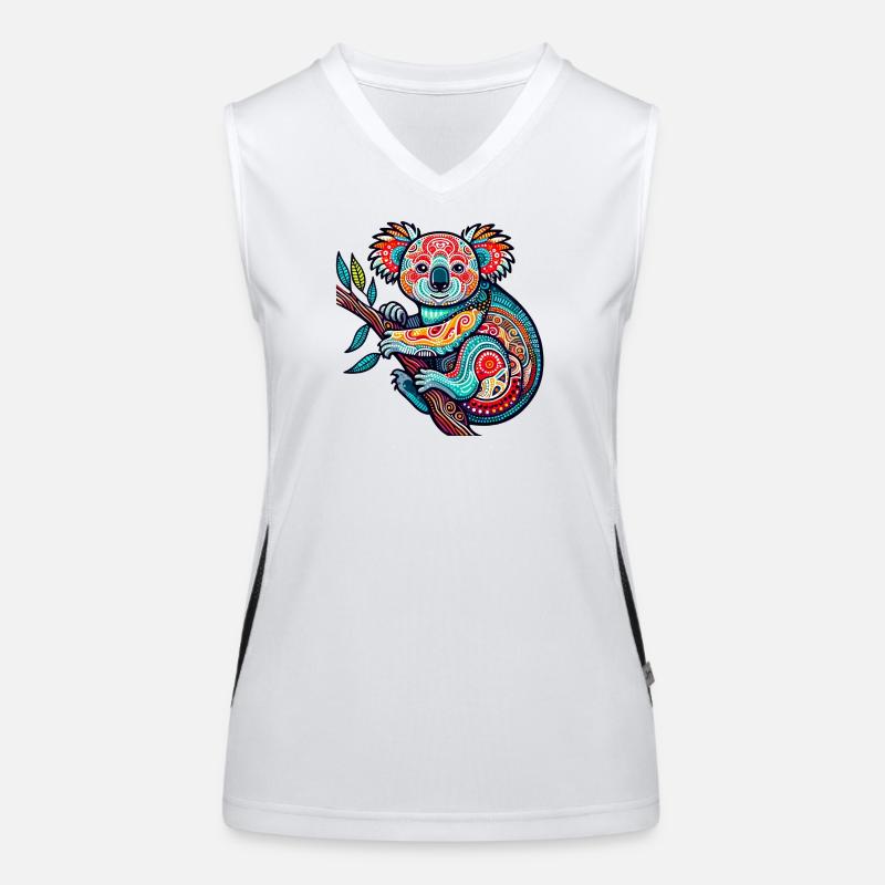 Koala Funktionelles Kontrast-Tank Top für Frauen