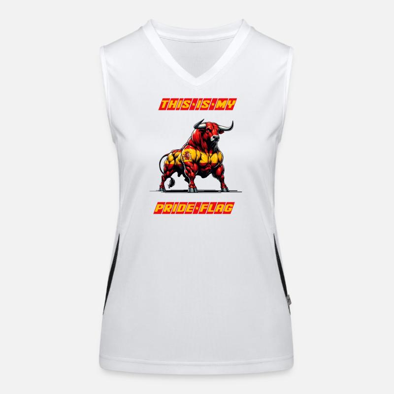 This is my pride flag Spain Women's Functional Contrast Tank Top