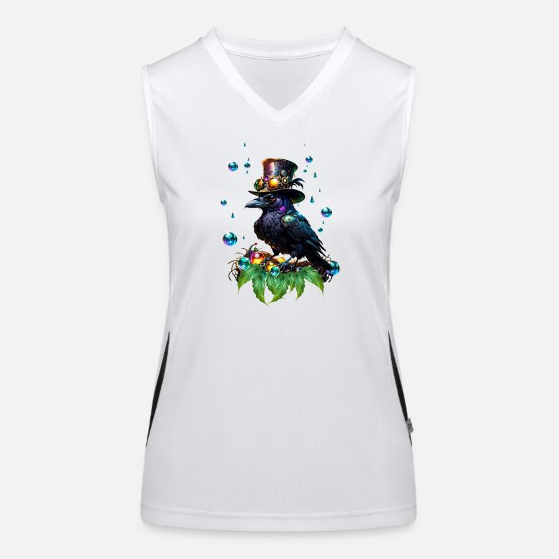 Fantastic Steampunk Raven Women's Functional Contrast Tank Top